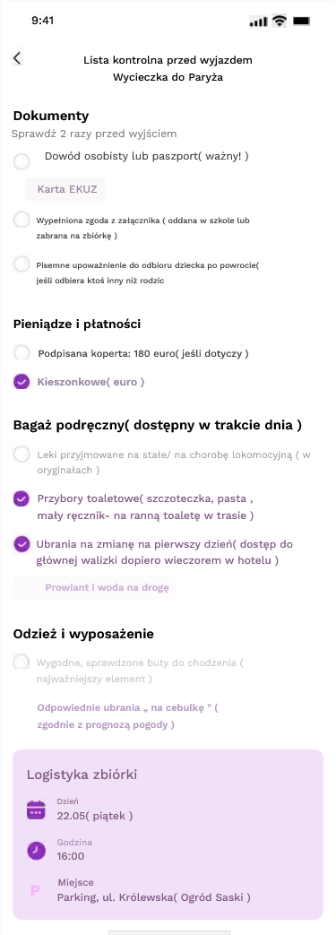 Checklista