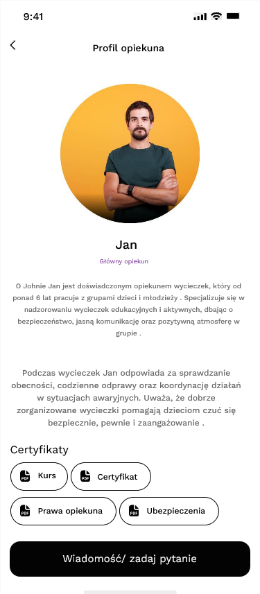 Profil opiekuna